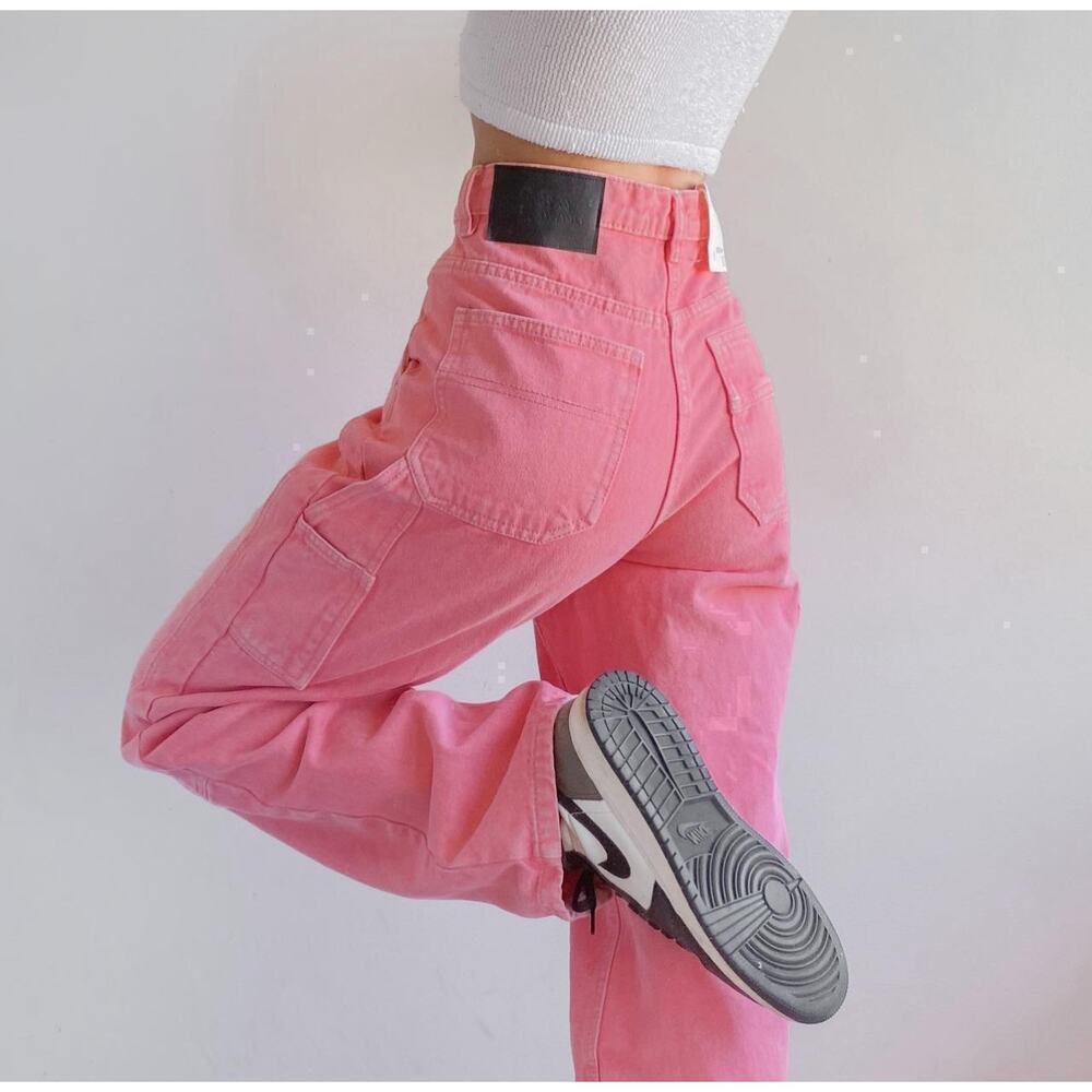NWT BDG (Urban Outfitters) High Rise Carpenter Pants 27 Pink​​